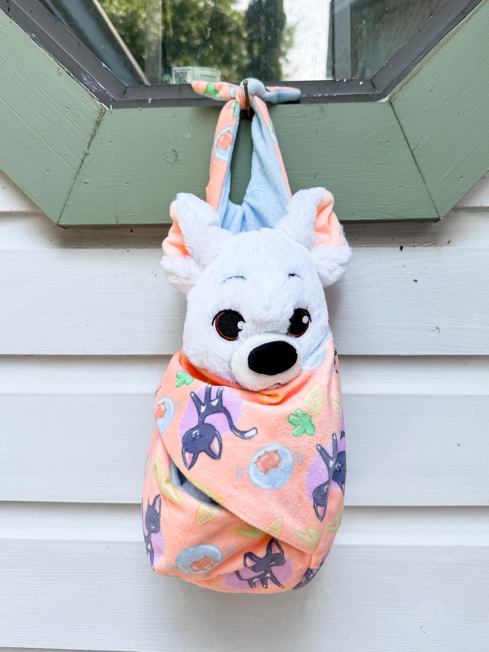 Disney Baby Bolt in a Stork Wrap Bag Stuffed Animal Collectable DisneyWorld